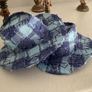 Unbranded Western Style Hats (2), Colors Blue, Black